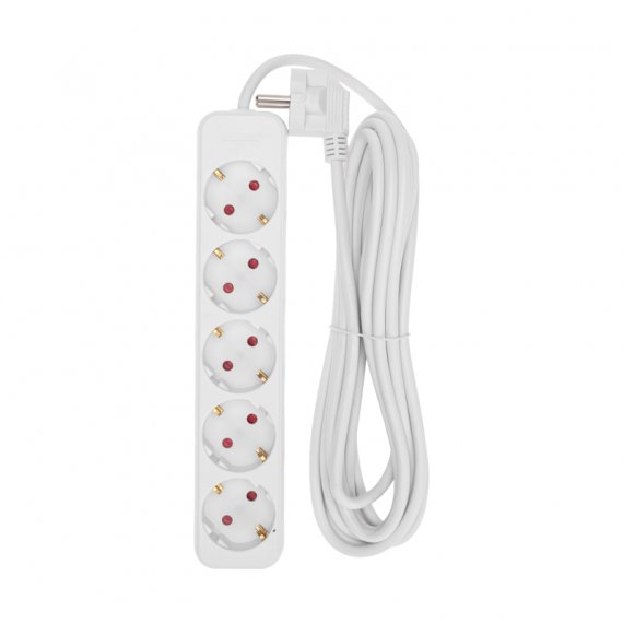 Фотография товара 'Rexant 13-4030 Удлинитель STANDARD 5 гнезд, 5м, 3х1,0мм?, с/з'