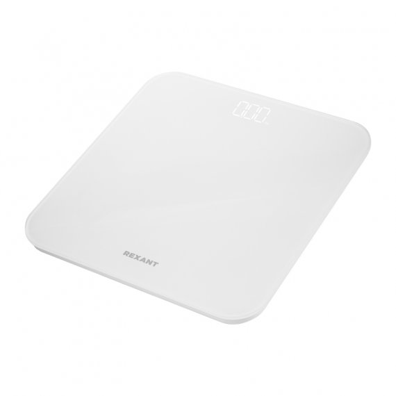 Фотография товара 'Rexant 72-1010 Весы напольные электронные, белые/стекло/до 180 кг'