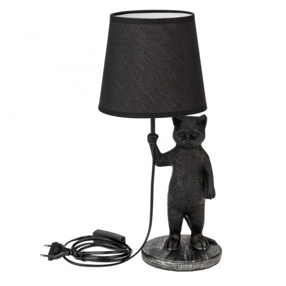 Фотография товара 'Rexant 603-1018 Светильник декоративный настольный МОБИ "Кот с зонтом" , с цоколем Е14, 40 Вт'