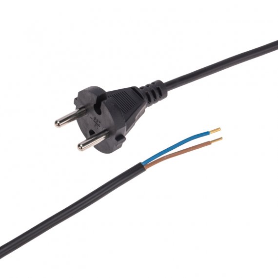 Фотография товара 'Rexant 11-1305 Шнур электрический с вилкой ПВС 2х0,75 мм2 1,5м'