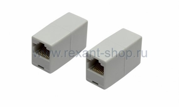 Фотография товара 'Rexant Компьютерный проходник (гнездо-гнездо) 8P-8C 03-0101-4'
