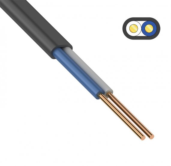 Фотография товара 'Rexant 01-8292-99 Кабель ВВГ-Пнг(А)-LS 2x1,5 мм?, 100 м'