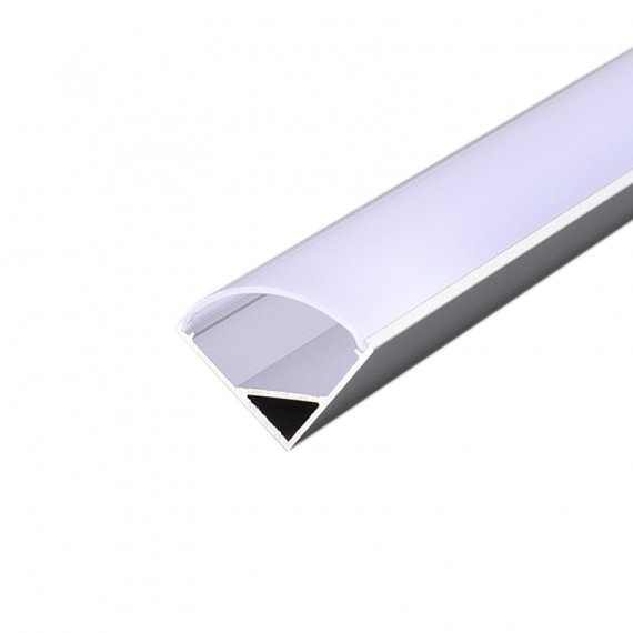 Фотография товара 'Rexant 146-402 Комплект углового алюминиевого профиля с рассеивателем, 16х16мм'