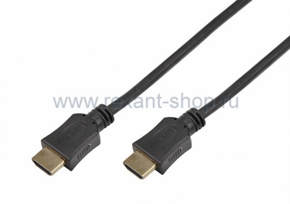 Фотография товара 'Rexant Шнур HDMI - HDMI gold 1М без фильтров 17-6202-8'