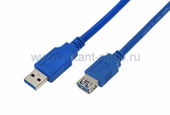 Фотография товара 'Rexant Шнур штекер USB A 3.0 18-1613'