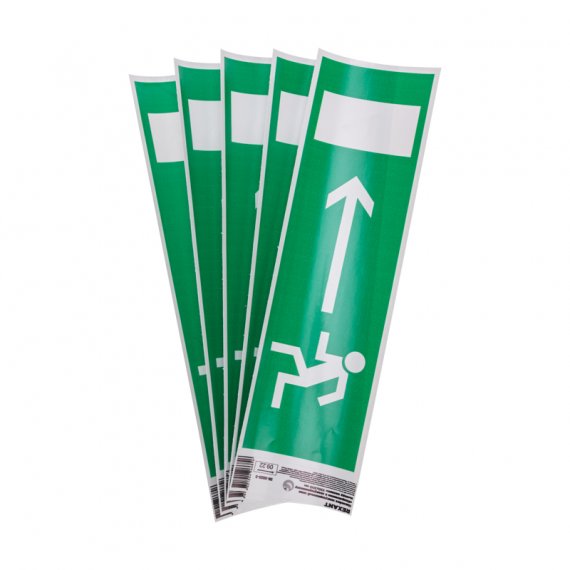 Фотография товара 'Rexant 56-0025-3 Наклейка эвакуационный знак "Направление к эвакуационному выходу налево" с хедером'