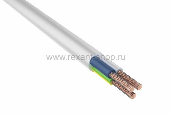 Фотография товара 'Rexant Провод ПВС 3х0,75 (ККЗ) 01-8042-4'