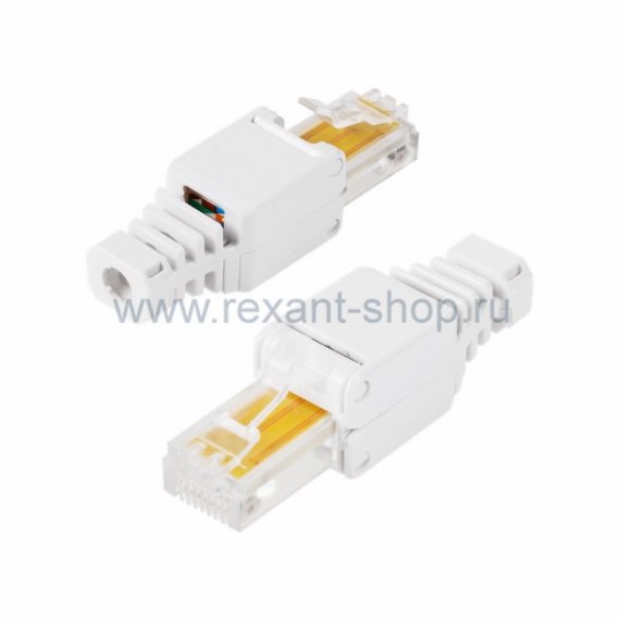 Фотография товара 'Rexant ДЖЕК штекер 8Р8С быстрозажимной ручной 05-1051'
