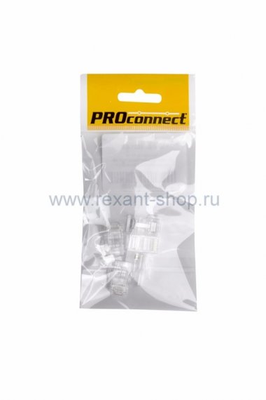 Фотография товара 'Rexant ДЖЕК штекер 8Р8С CAT 5е эконом 05-1021-6-9'