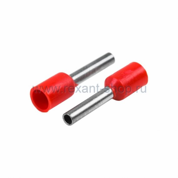 Фотография товара 'Rexant НАКОНЕЧНИК ШТЫРЕВОЙ ВТУЛОЧНЫЙ изолированный 08-0813-010'
