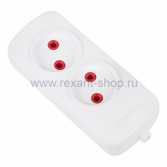 Фотография товара 'Rexant Колодка 2 гнезда эконом 11-8708'