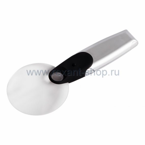 Фотография товара 'Rexant Лупа ручная 2х / 8х с подсведкой LED 12-0408'