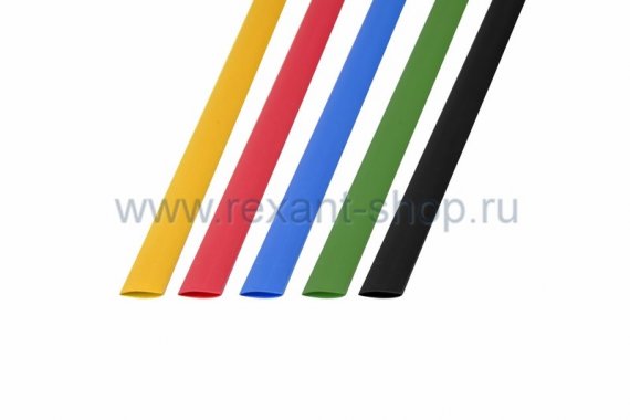 Фотография товара 'Rexant Набор термоусадочной трубки 10,0 / 5,0 мм 29-0160'
