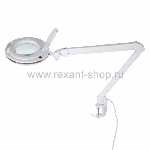 Фотография товара 'Rexant Лупа на струбцине круглая 3X с подстветкой и сенсорным регулятором 60 LED 31-0531'