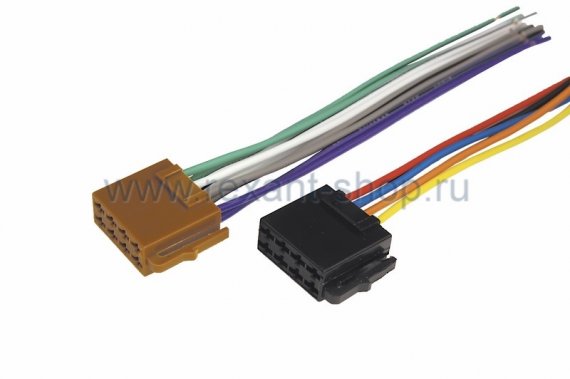 Фотография товара 'Rexant Разъемы для автомагнитол "Евро" ISO 2 гнезда 16-0501'