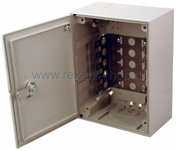 Фотография товара 'Rexant Коробка монтажная под 5 плинтов с замком 04-0104'