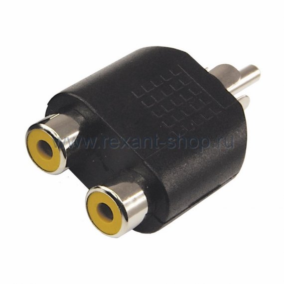 Фотография товара 'Rexant ПЕРЕХОДНИК 1 штекер RCA - 2 гнезда RCA 14-0421'