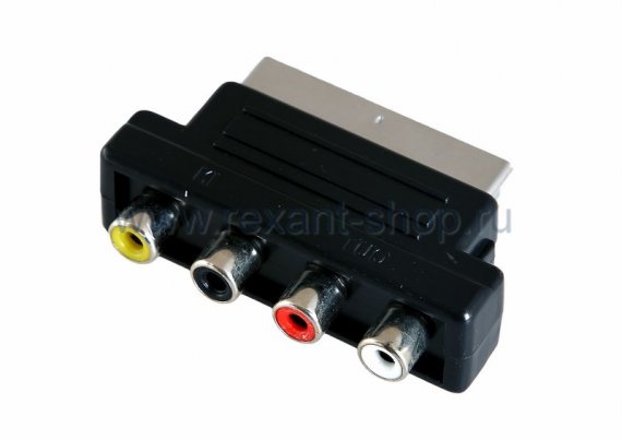 Фотография товара 'Rexant Переходник SCART - 4гн.RCA 17-1061'