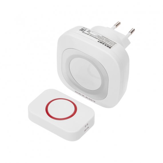 Фотография товара 'Rexant 73-0090 Беспроводной дверной звонок в розетку 36 мелодий 150м IP44'