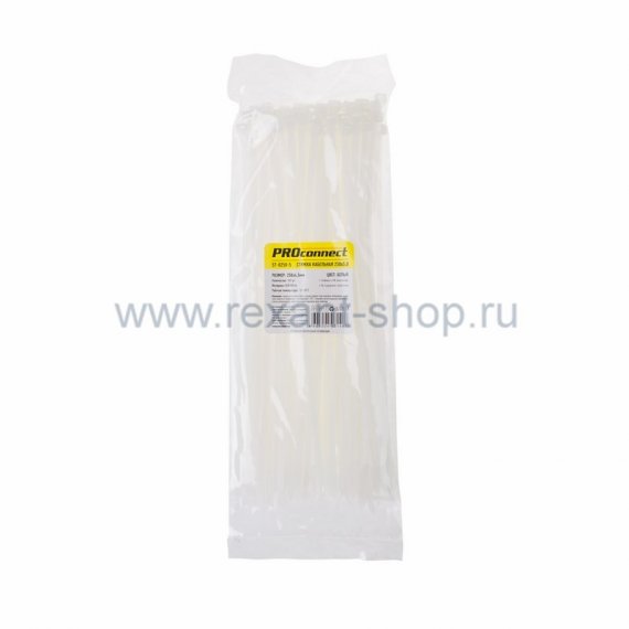 Фотография товара 'Rexant Хомут nylon 250 х 5,0 мм 57-0250-5'