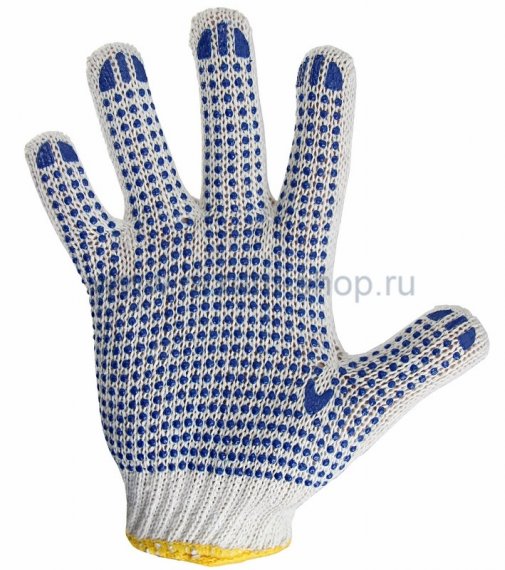 Фотография товара 'Rexant Перчатки ХБ с нанесением ПВХ 09-0212'