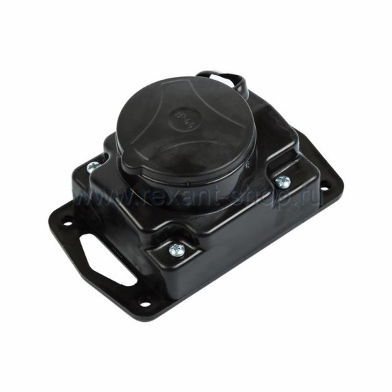 Фотография товара 'Rexant Розетка штепсельная переносная с заземляющим контактом влагозащищенная IP44 11-8723'