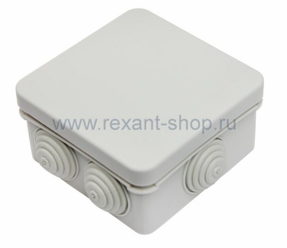Фотография товара 'Rexant Коробка распаячная для о/п 80х80х40 28-3004'
