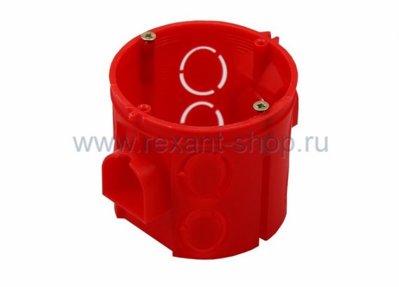 Фотография товара 'Rexant Коробка установочная углубленная 64х60 с саморезами 28-3021'