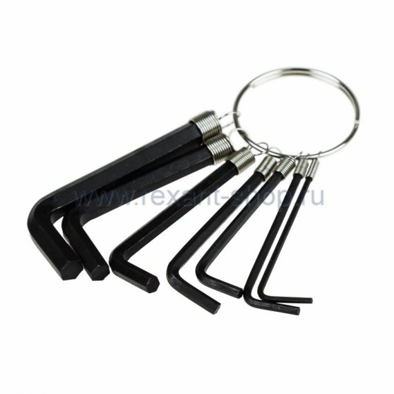 Фотография товара 'Rexant Набор шестигранников 7 предметов 1,5-6 мм 12-5200-4'