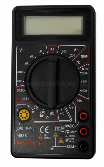 Фотография товара 'MASTECH Портативный мультиметр M838 13-2004'