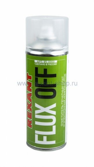 Фотография товара 'Rexant FLUX OFF 400 мл очиститель печатных плат 85-0003'