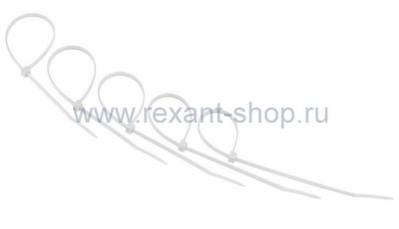 Фотография товара 'Rexant Хомут nylon 200 х 4.0 мм 07-0200-25'