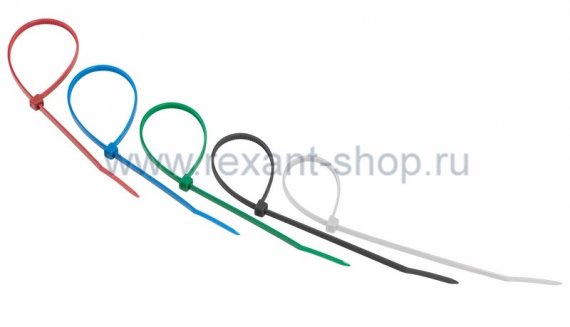 Фотография товара 'Rexant Хомут nylon 200 х 4.0 мм 07-0208-25'