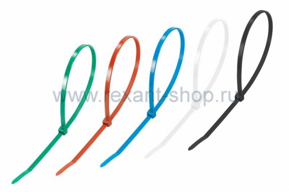 Фотография товара 'Rexant Хомут nylon 300 х 5.0 мм 07-0308-25'