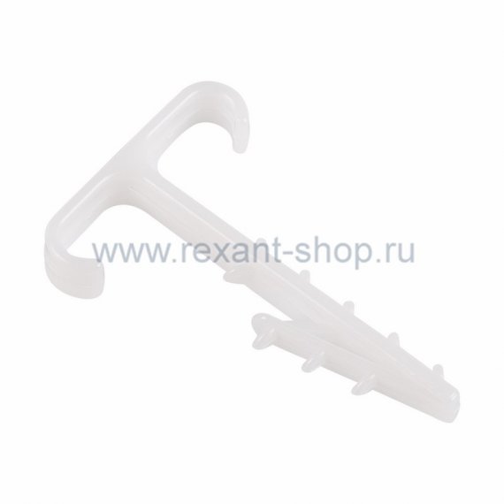 Фотография товара 'Rexant Дюбель-скоба Т-образная для двух плоских кабелей 07-4615'