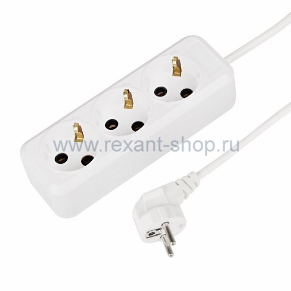Фотография товара 'Rexant Удлинитель 3 гнезда 5м 11-2301'