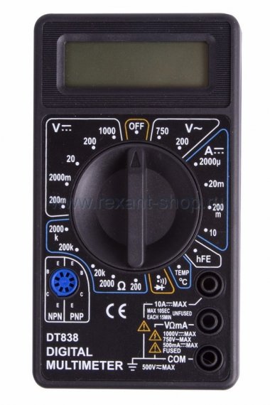 Фотография товара 'Proconnect Портативный мультиметр M838 13-3013'