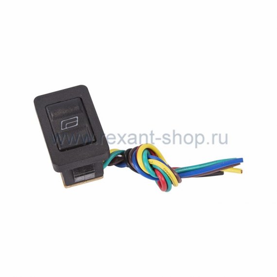 Фотография товара 'Rexant Выключатель (стеклоподъемника) клавишный 12V 20А (6с) 36-4430'