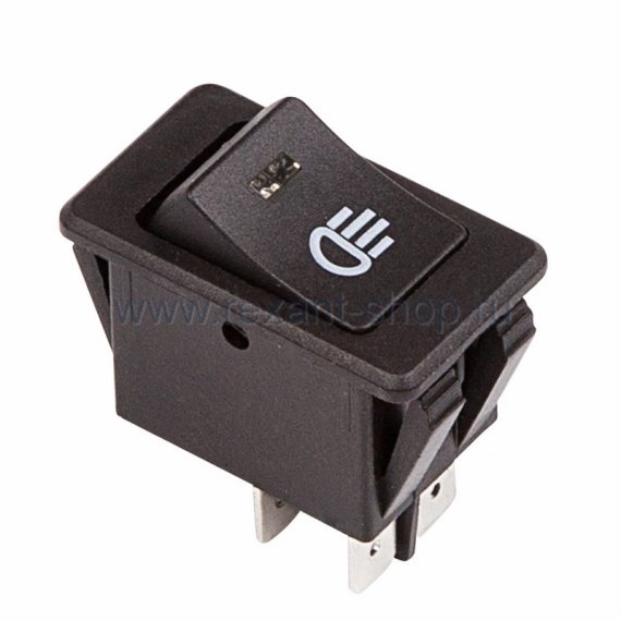 Фотография товара 'Rexant Выключатель клавишный 12V 35А (4с) 36-4443'