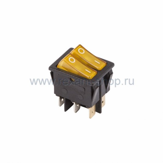 Фотография товара 'Rexant Выключатель клавишный 250V 15А (6с) 36-2413'