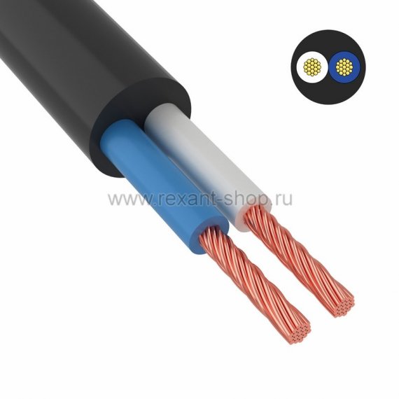 Фотография товара 'Rexant Провод ПВС 2х2,5 мм 01-8037-4'