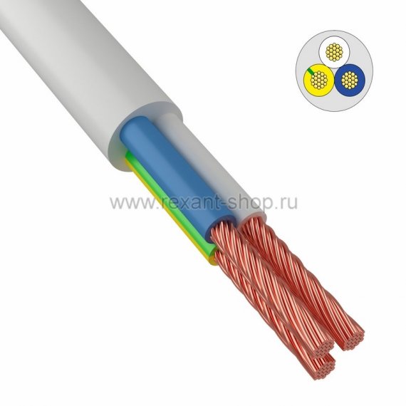 Фотография товара 'Rexant Провод ПВС 3х4,0 мм 01-8050-4'