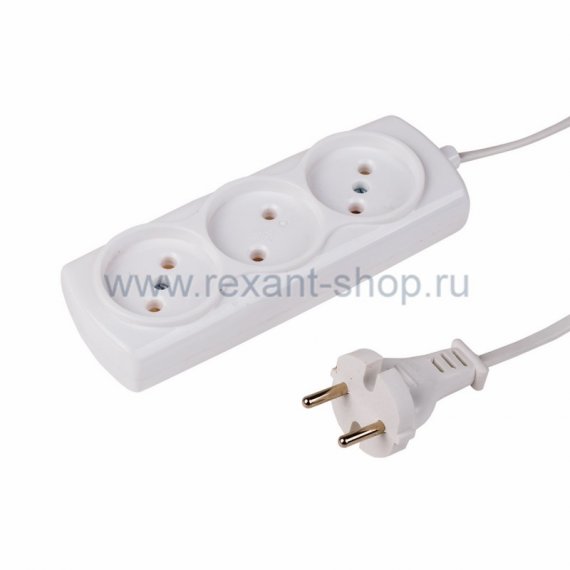 Фотография товара 'Rexant Удлинитель 3 гнезда 5м 11-2406'