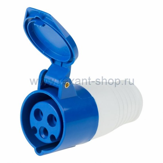 Фотография товара 'Rexant Розетка 213 переносная 2Р+РЕ 16А 220В IP44 11-8918'