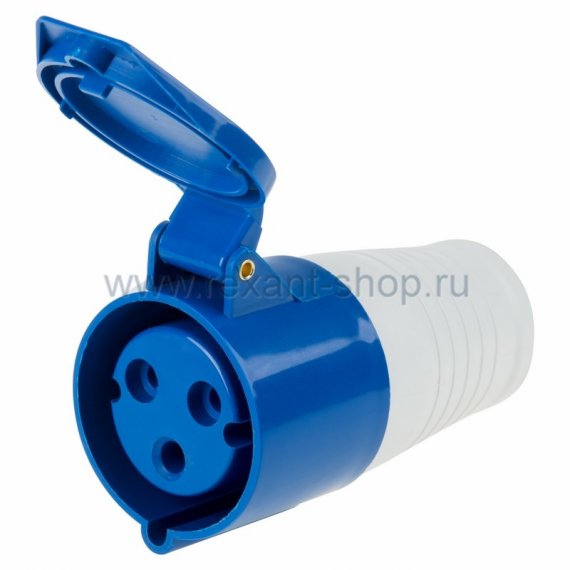 Фотография товара 'Rexant Розетка 223 переносная 2Р+РЕ 32А 220В IP44 11-8921'