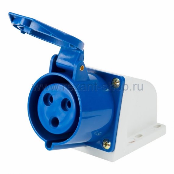 Фотография товара 'Rexant Розетка 123 стационарная 2Р+РЕ 32А 220В IP44 11-8912'