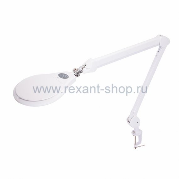 Фотография товара 'Rexant Лупа 5Х на струбцине КРУГЛАЯ с подсветкой и сенсорным регулятором 60 LED 31-0532'