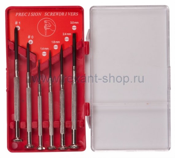 Фотография товара 'Rexant Набор часовых отверток 12-6050'