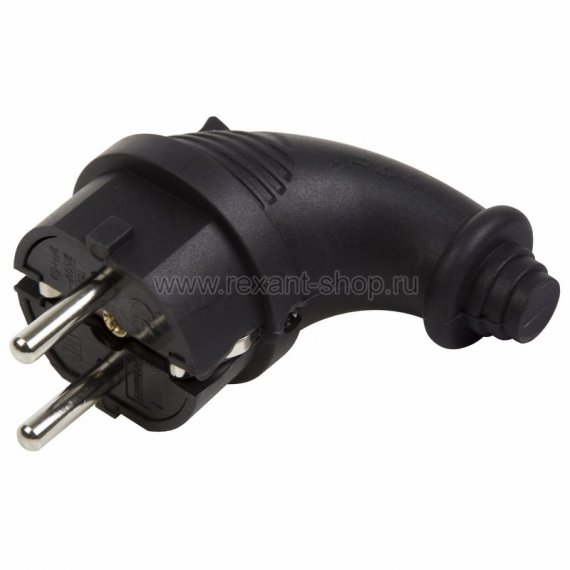 Фотография товара 'Rexant Вилка прямая влагозащищенная, с/з, 16А, IP44 11-8523'