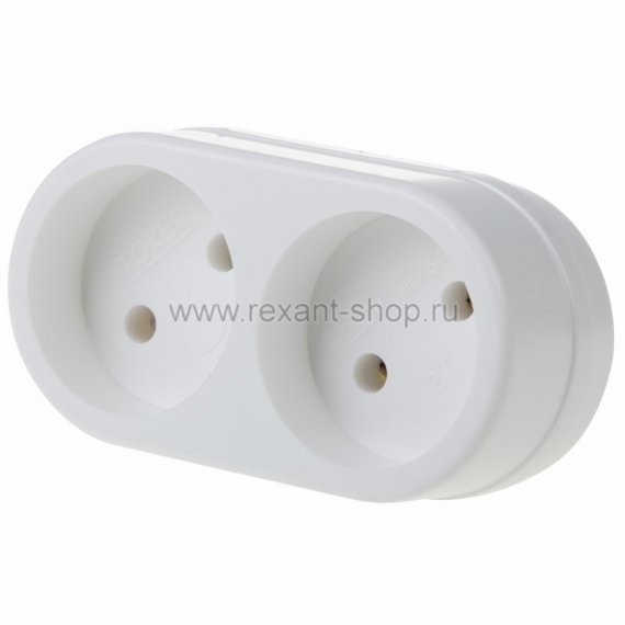 Фотография товара 'Rexant Двойник электрический , 6/10 А, без заземления 11-1074'